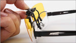2 Piece Day+Night Vision Polarized Clip-on Flip-up Sunglasses