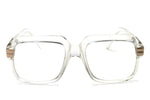 A172-vp Retro Nerd Rectangular Square Aviator Turbo Glasses Eyeglasses