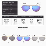 ROLLS PULIN Classic Men Aviator Sunglasses Polarized Women - UV 400 with case 59MM