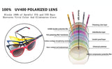 Magnetic Polarized 4Pcs Clip-on Lens Glasses Shade Sunglasses Night Vision Driving