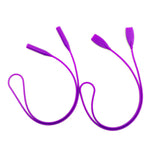 2pcs Sports Eyeglass Strap Silicone Eyeglass Holder for Kids Men Women