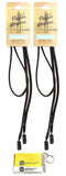 Eyeglass Retainer, Sunglass Holder | Leather Retainer | Black and Brown, 2pk mix | w/Microfiber Cloth & Screwdriver