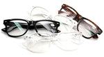 4 Pairs Reading Glasses - Comfortable Stylish Simple Readers Rx Magnification - Anti-Reflective AR Coating