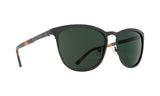 CLIFFSIDE BLACK/BLACK MARBLE - HAPPY GRAY GREEN SUNGLASSES