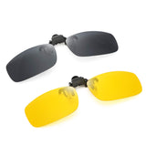 Polarized Clip-on Flip Up Metal Clip Rimless Sunglasses for Prescription Glasses