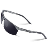 Polarized Sports Sunglasses For Men UV400 Metal Men's Fashion Retro Wayfarer Driving Sunglasses 8201
