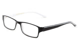 Newbee Fashion - Unisex Two Tone Sleek Spring Temple Fashion Clear Lens Glasses