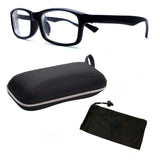 Nearsighted Myopia Driving Glasses for Men Women Clear Vision Comfort Fit + Free Hard Case for Storage ( -1.00 to -6.00 )