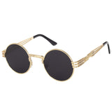 Gothic John Lennon Metal Spring Frame Round Vintage  Steampunk Sunglasses