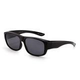 Polarized Fit Over Sunglasses Mirrored Oversize Wear Over Glasses Men Women
