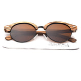 Semi Rimless Wood Polarized Sunglasses Women Men Brand Designer Wood Shades