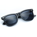 - Polarized Reflective Revo Color Lens Large Horn Rimmed Style Sunglasses