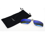 Mens&Womens Retro Polarized Clip on Flip up Plastic Sunglasses