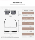 Sunglasses For Men Square Oversized Metal Frame Brand Designer AE0436