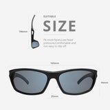 Polarized Sports Sunglasses TR90 Unbreakable Frame W823