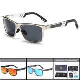 Classic Oversized Polarized Men Big Square Sport Aluminum Drving Riding Cycling Sunglasses