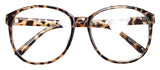 Oversized Big Round Horn Rimmed Eye Glasses Clear Lens Oval Frame Non Prescription