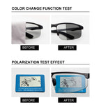 Rimless Aviator Sunglasses Polarized Lightweight Metal Frame for Men