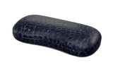 Hard Bodied Croco Style Eyeglass Case Holder | Fits Medium to Large Frames | Black