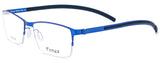 Square Prescription Optical Semi Rimless Glasses Frames with Titanium Alloy 981