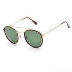 Retro Round Sunglasses Metal Frame Glass Circle Lens Men Women 3647 Vintage Style