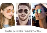 Retro Aviator Sunglasses Mirror Eyewear UV400