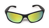 - Sport Sunglasses Black Wrap Around Rectangle Frame Great for Outdoors, Cycling, Fishing, Jogging