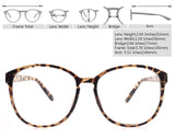 Oversized Big Round Horn Rimmed Eye Glasses Clear Lens Oval Frame Non Prescription