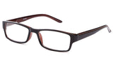 Newbee Fashion - Unisex Two Tone Sleek Spring Temple Fashion Clear Lens Glasses