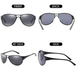 Classic Aviator Sunglasses for Men, Polarized Lens with UV400 Protection for Driving Fishing