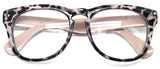 Classic Round Horn Rimmed Eye Glasses Clear Lens Oval Non Prescription Frame