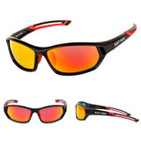 Polarized Sports Sunglasses, HD Lens,Built-in Comfortable Silicon Leg for Men Women Baseball Running Cycling Fishing Driving Golf Softball Hiking