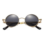 Vintage Hippie Retro Metal Perfect Round Small Frame Polarized Sunglasses 47mm