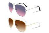Retro Aviator Sunglasses Gradient Lens Men Women Brand Sunglasses B1100