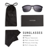 Unisex Square Polarized Sunglasses  Aluminum Temple Retro Driving Sun Glasses with Hinge Temple