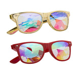 Kaleidoscope Glasses - Rainbow Rave Prism Diffraction Crystal Lens Sunglasses Goggles