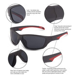 Sport Sunglasses for Men Polarized HD Lens PTE2106-2119