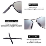 Aviator Sunglasses  Aluminum Polarized Vintage Sun Glasses for Men Women UV 400 Protection