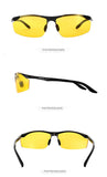 Night Vision Glasses for Driving, Anti-Glare Yellow Lenses Outdoor Sports Man and Women Polarized Shooting Glasses