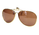 Polarized Clip-on Flip up Sunglasses Lens Glasses Sport Mirror