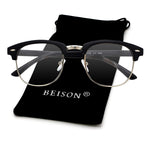 Womens Mens Horned Rim Wayfarer Glasses Frame Nerd Eyeglasses