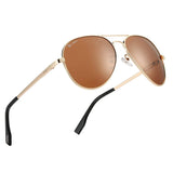 Premium Military Style Polarized Aviator Sunglasses, 100% UV Protection