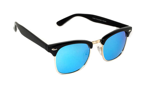 - Premium Half Frame Horn Rimmed Sunglasses Assorted Color Frames and Lenses Semi Rimless