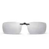 Rimless Rectangle Clip on Sunglasses Lightweight Polarized Eyeglasses Men Women