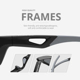 Polarized Sports Sunglasses TR90 Unbreakable Frame W823