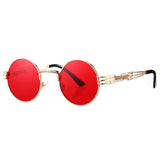 Gothic John Lennon Metal Spring Frame Round Vintage  Steampunk Sunglasses