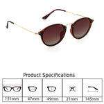 ,Made In ITALY Classic Round Sunglasses DS1537