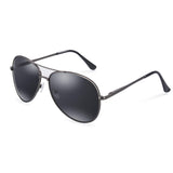 Aviator Polarized Metal Sunglasses 100% UV Protection Square Retro Driving Polarized Sun Glasses