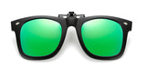 Polarized Clip-on Flip Up Rimless Sunglasses for Prescription Glasses
