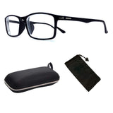 Nearsighted Myopia Driving Glasses for Men Women Clear Vision Comfort Fit + Free Hard Case for Storage ( -1.00 to -6.00 )